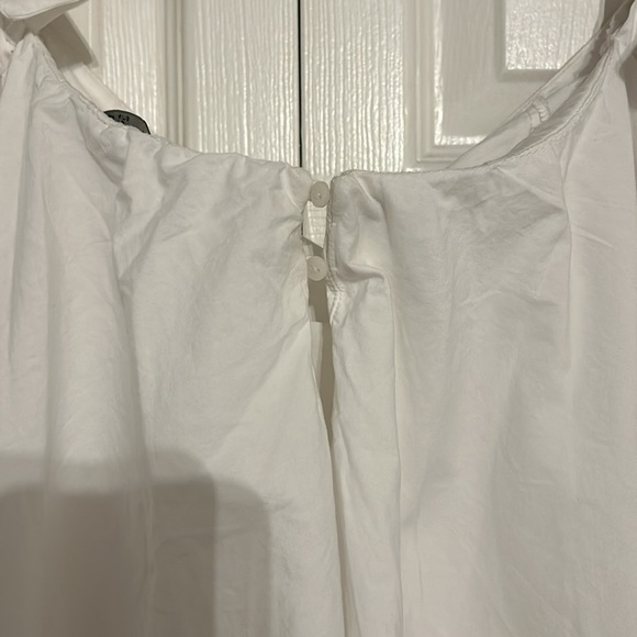 Zara off-shoulder, tie strap dress | white - Picture 3 of 5